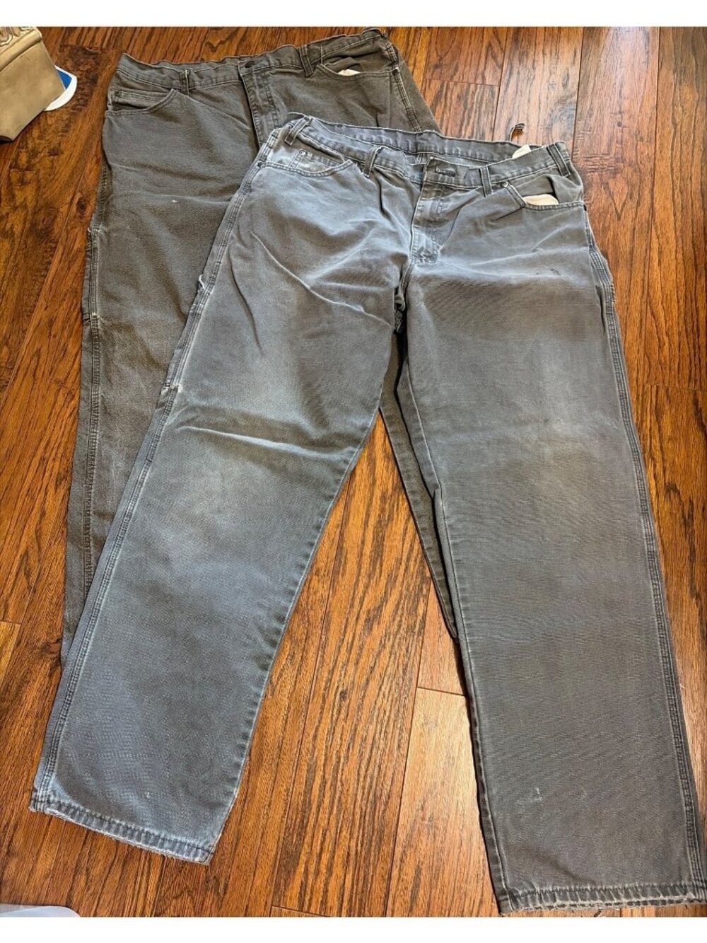 Dickies Mens Gray Work Pants 36x32 Relaxed Fit Durable Cotton Heavy-Duty U31m
